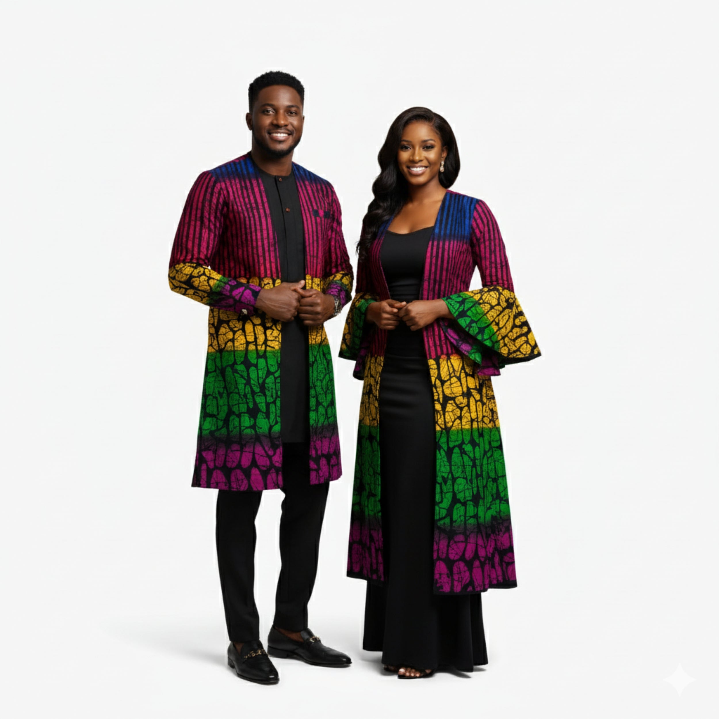 African Fashion Fabric “Rainbow Batik Royal” | Coul Fashion