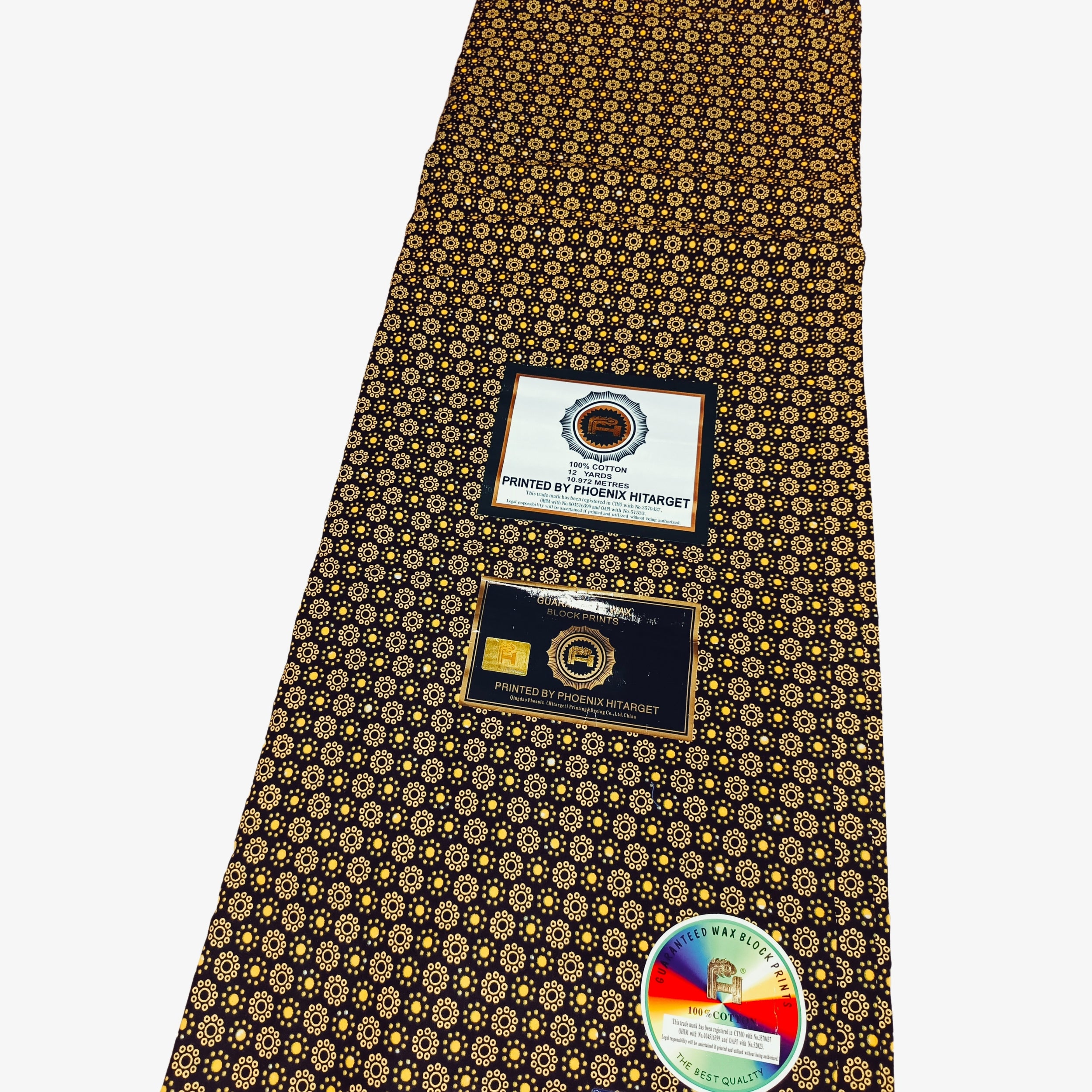 African Wax Print Fabric “Golden Mosaic Classic” | Coul Fashion