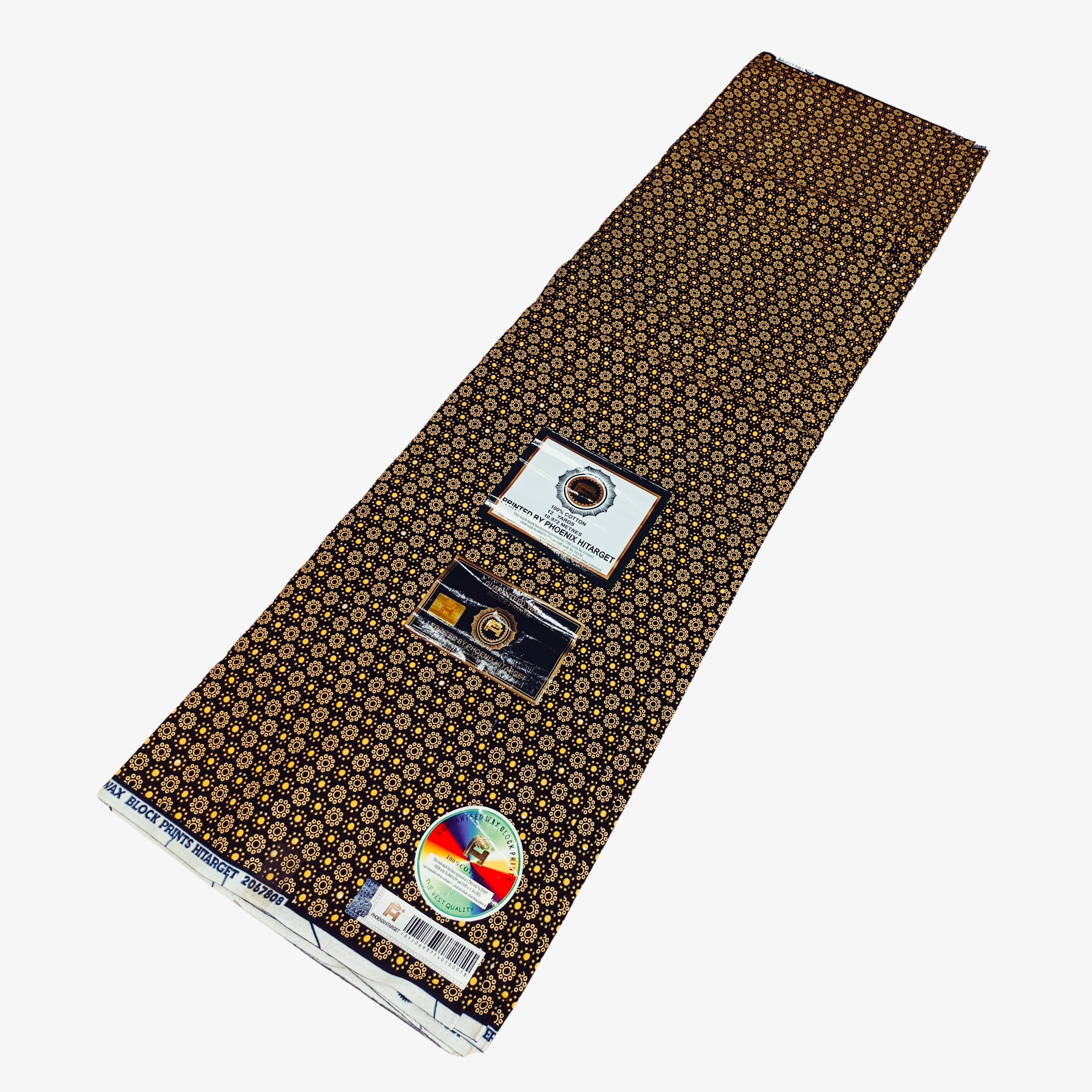 African Wax Print Fabric “Golden Mosaic Classic” | Coul Fashion