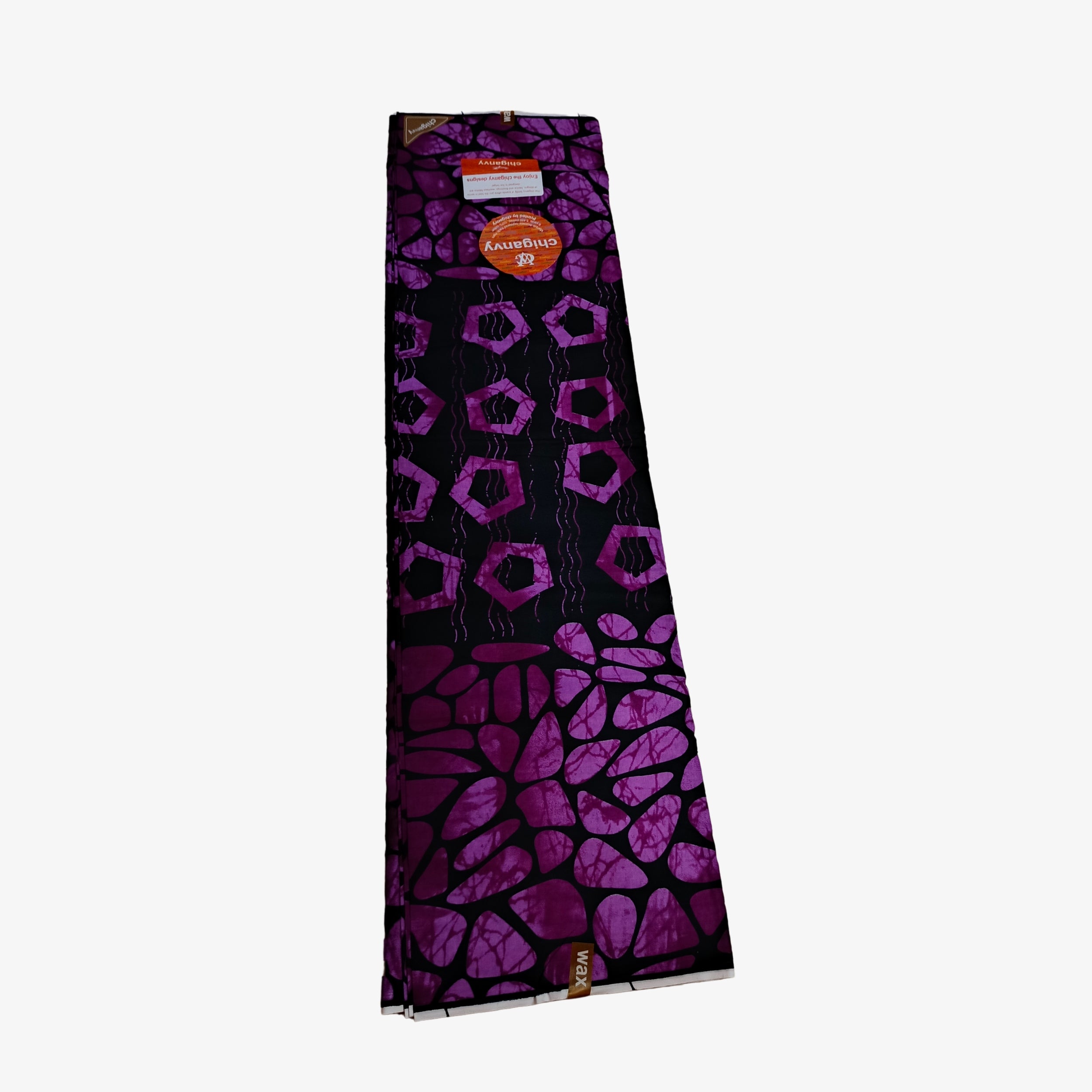 African Wax Print Fabric “Royal Violet Pebble” | Coul Fashion