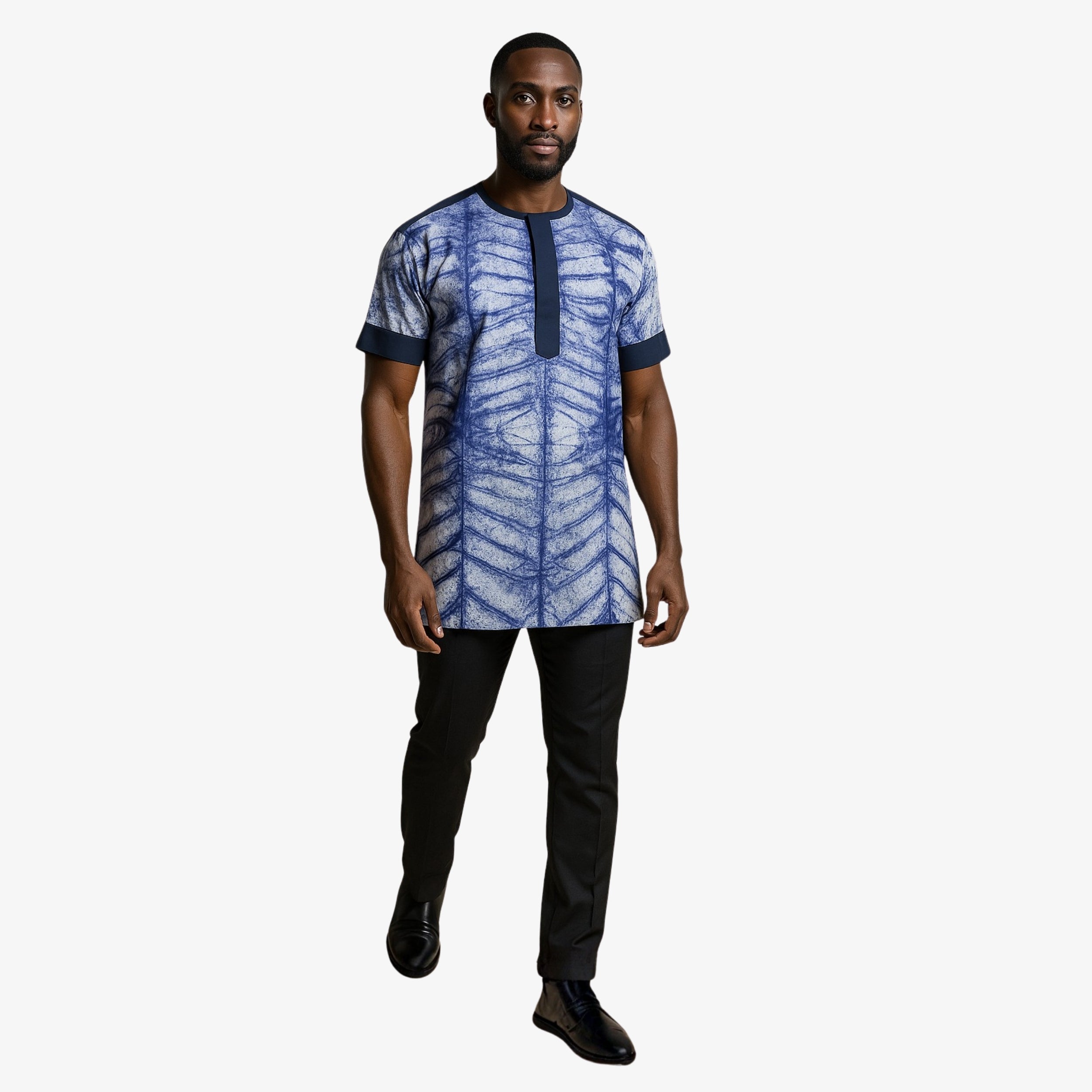 Indigo Spirit – West African tie-dye Shirt | Coul Fashion