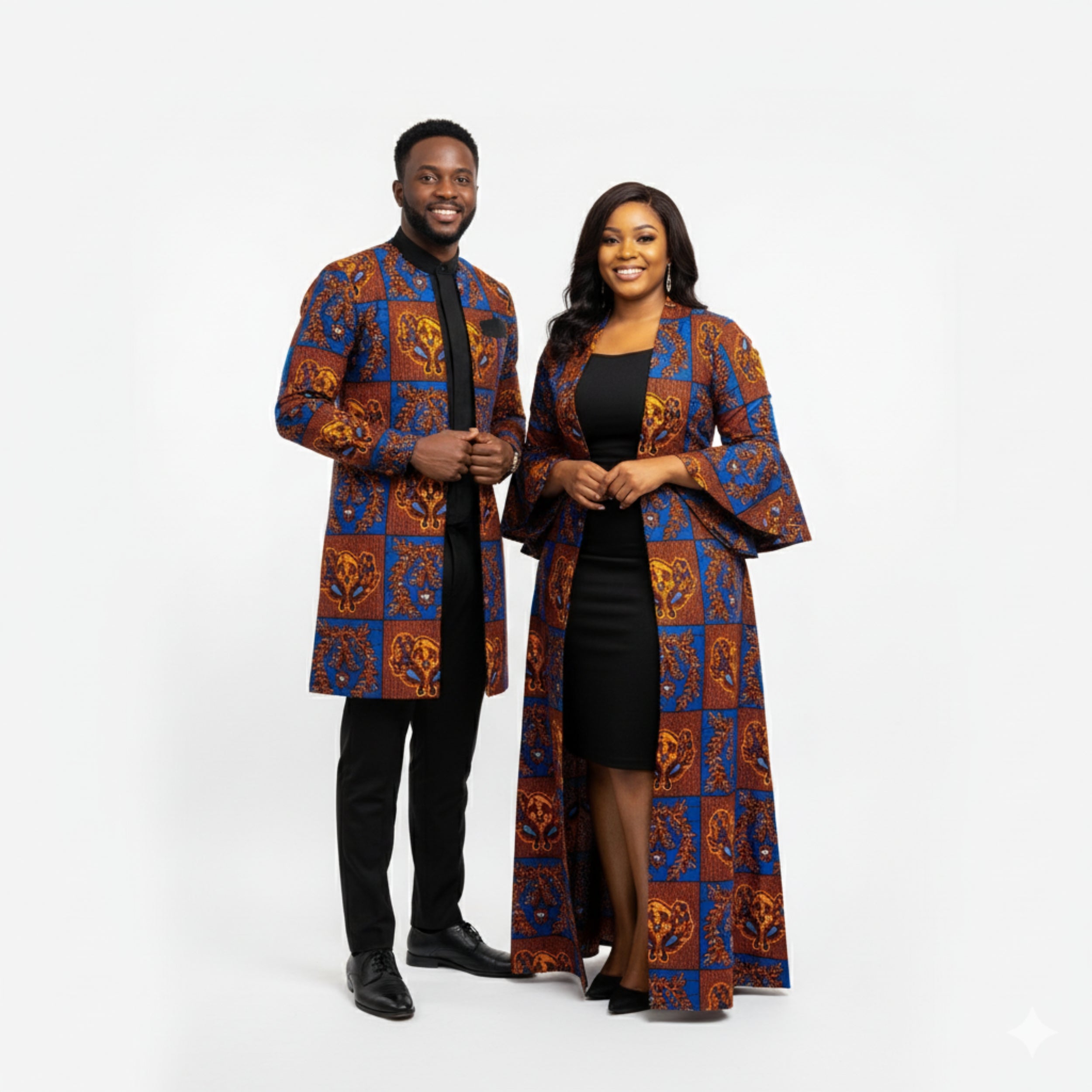 African Wax Print Fabric “Royal Ancestry Grid” | Coul Fashion