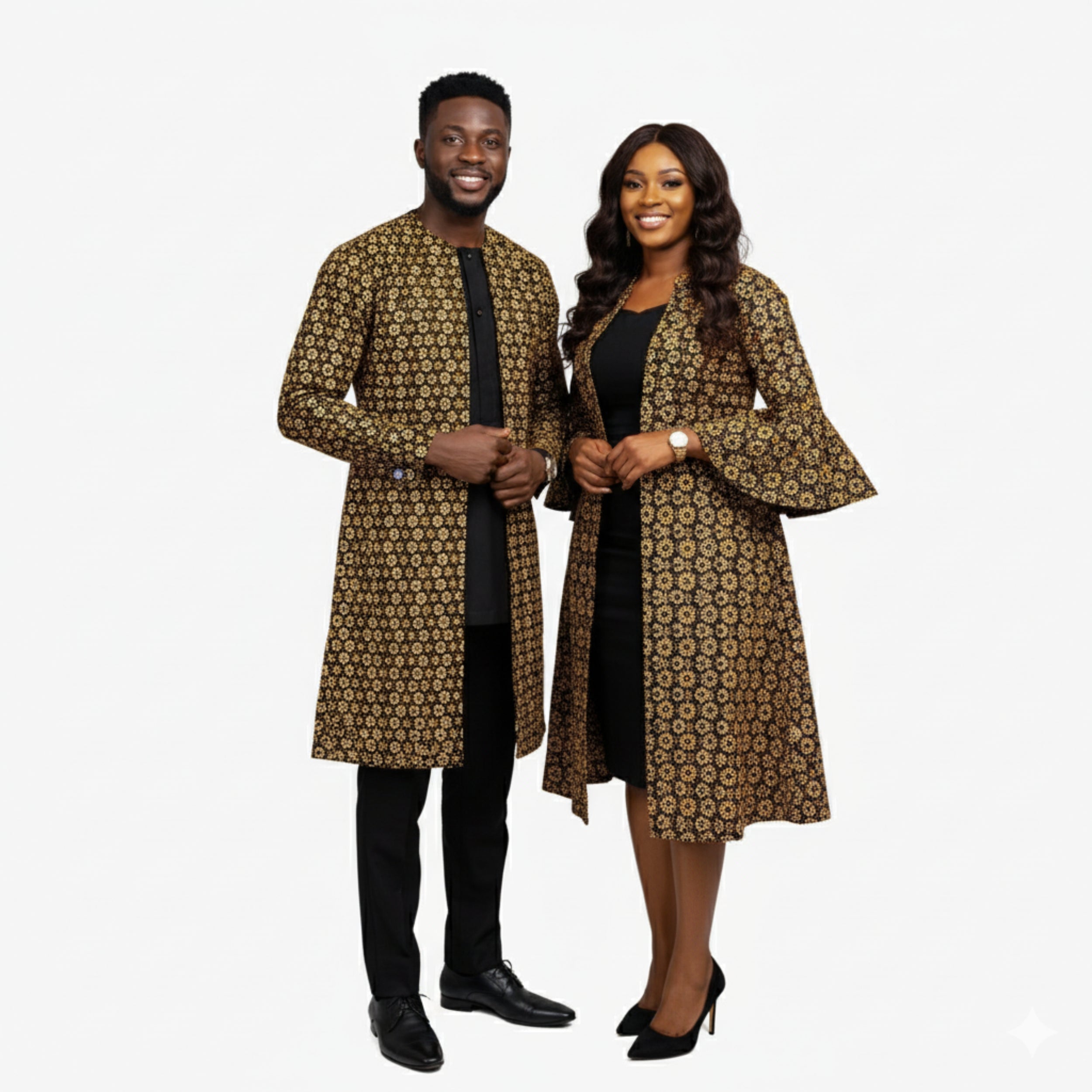 African Wax Print Fabric “Golden Mosaic Classic” | Coul Fashion