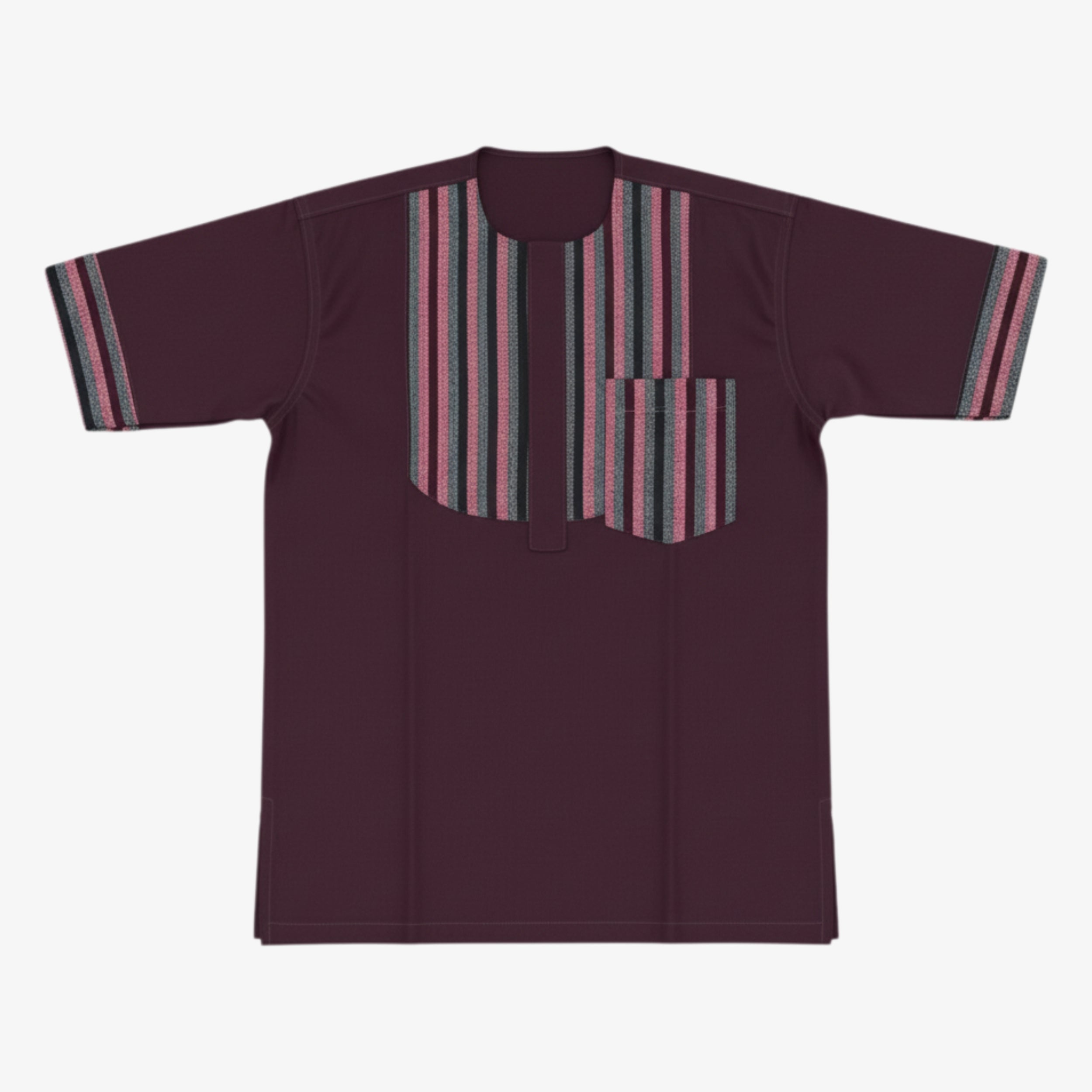 Bordeaux Heritage – Authentic African Shirt | Coul Fashion