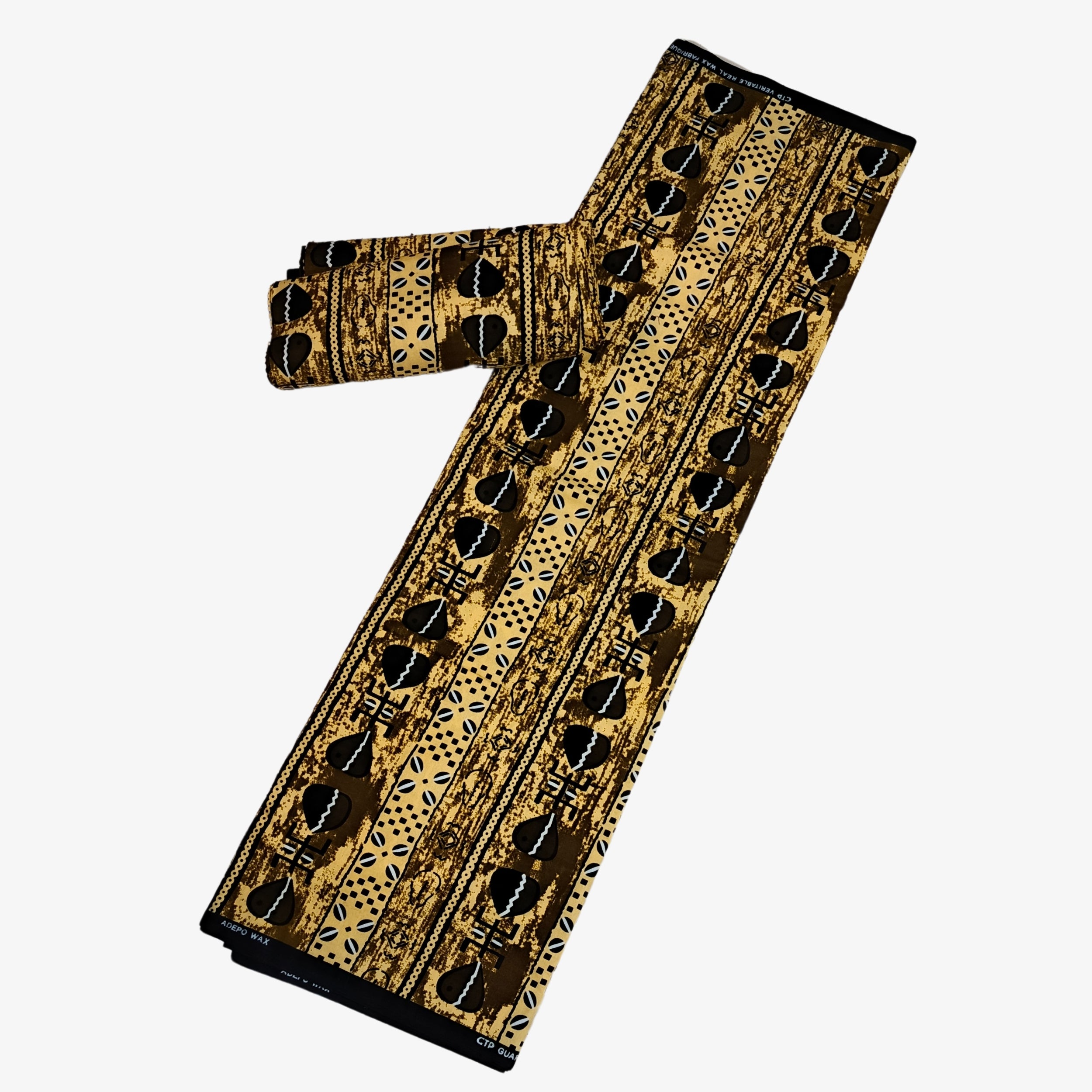African Heritage Fabric “Golden Tribal Roots” | Coul Fashion