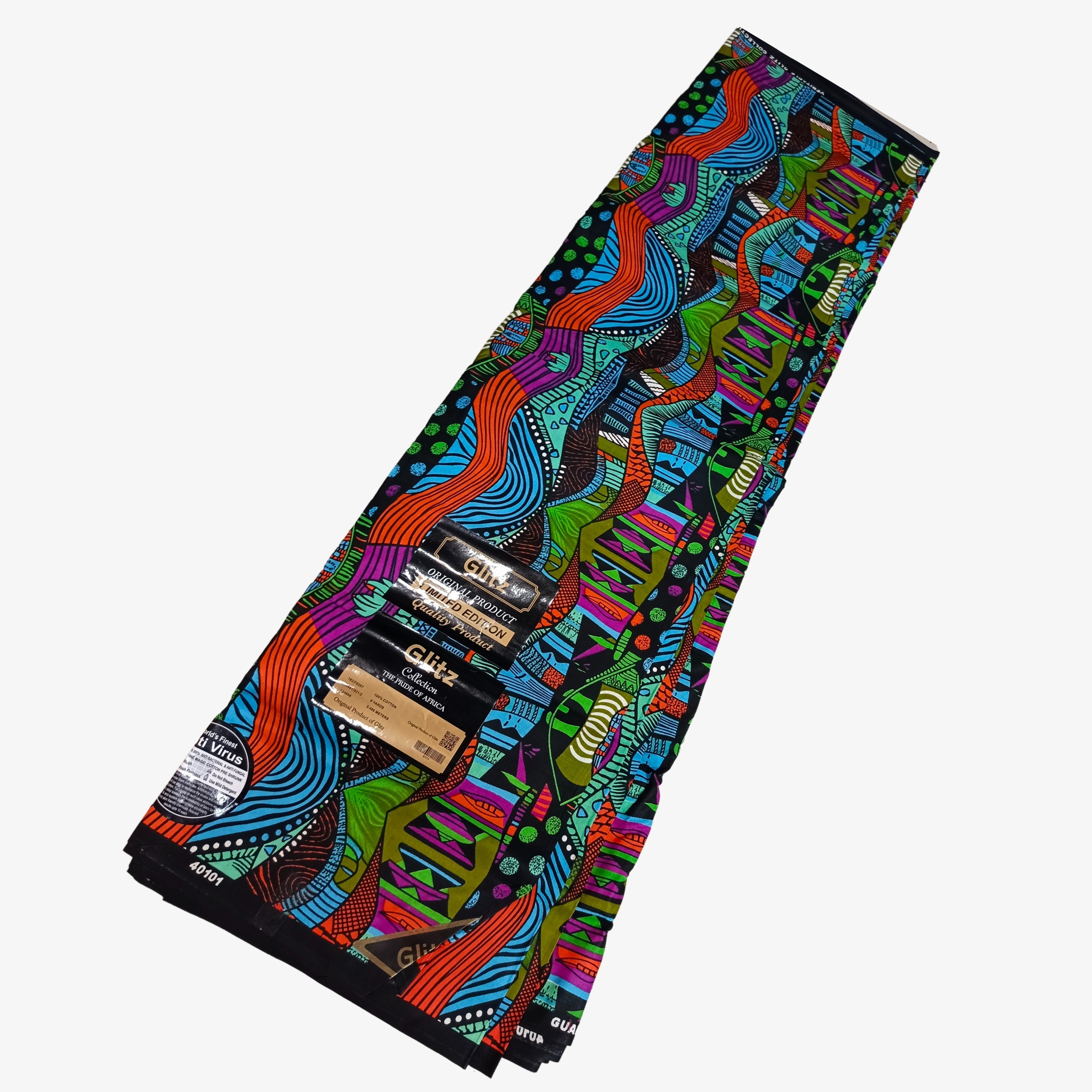 African Wax Print Fabric “Vibrant Rhythm” | Coul Fashion