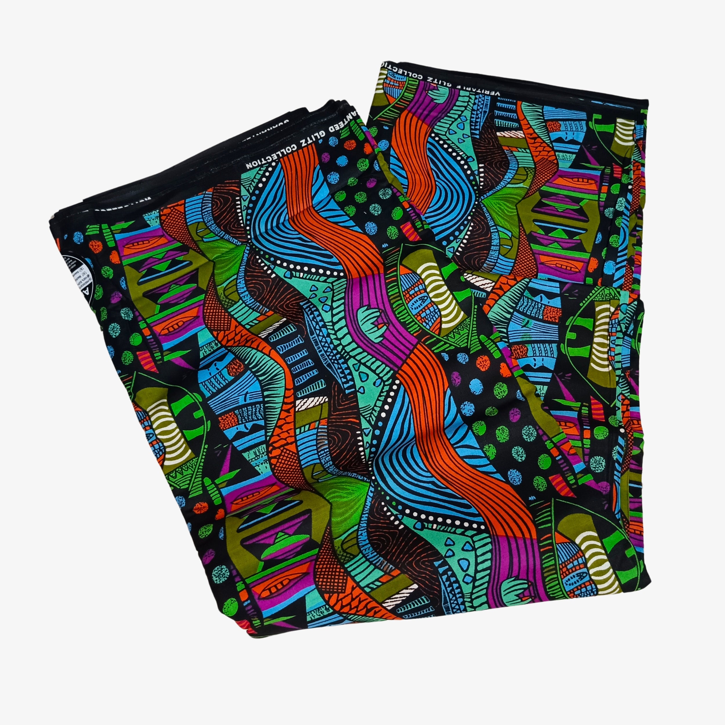 African Wax Print Fabric “Vibrant Rhythm” | Coul Fashion