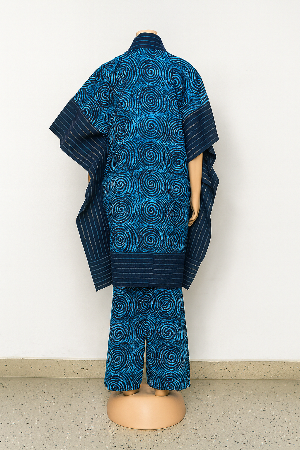 Blue & Black Ankara Kimono Set – Modern Royalty | Coul Fashion