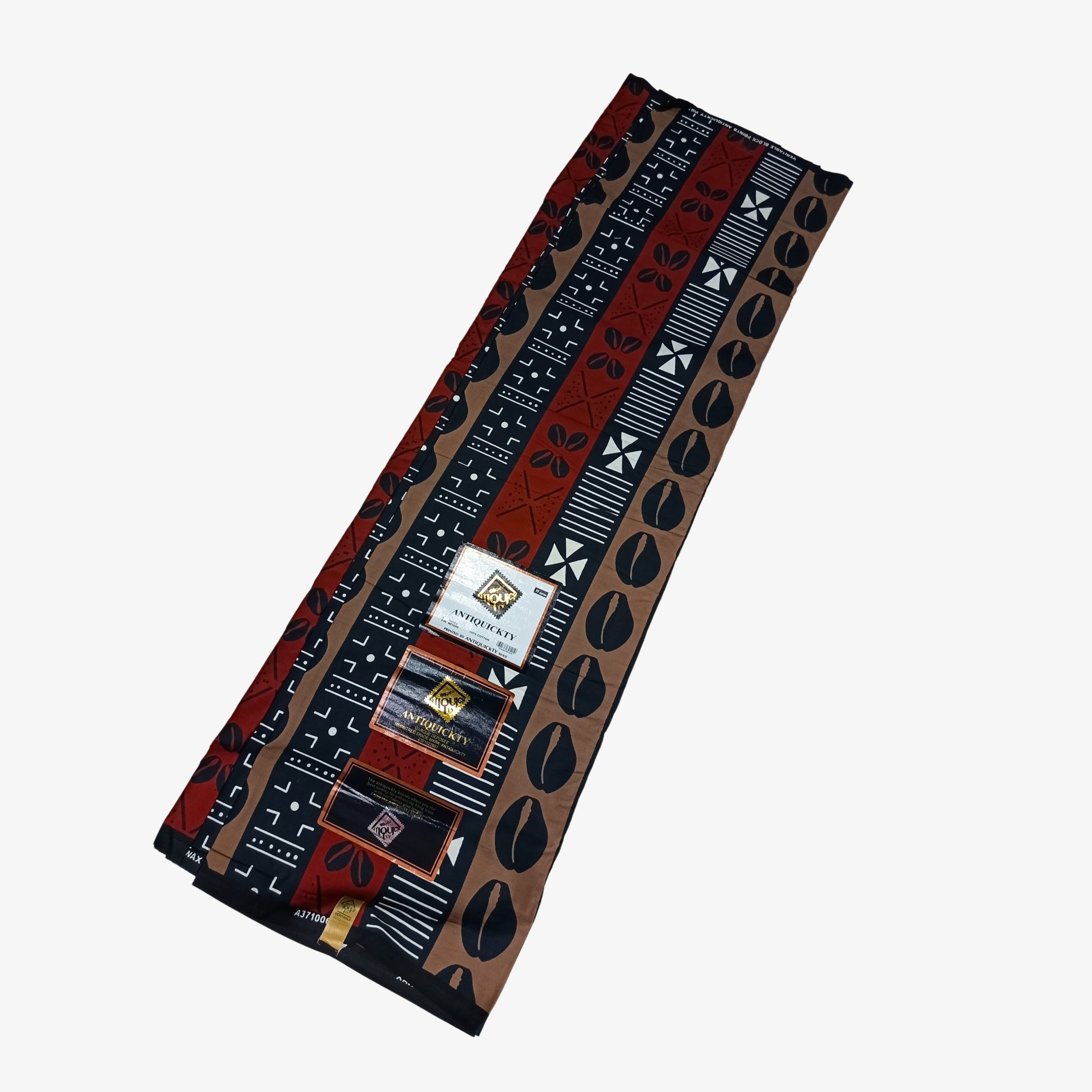 African Wax Print Fabric “Earthline Cowrie Motif” | Coul Fashion