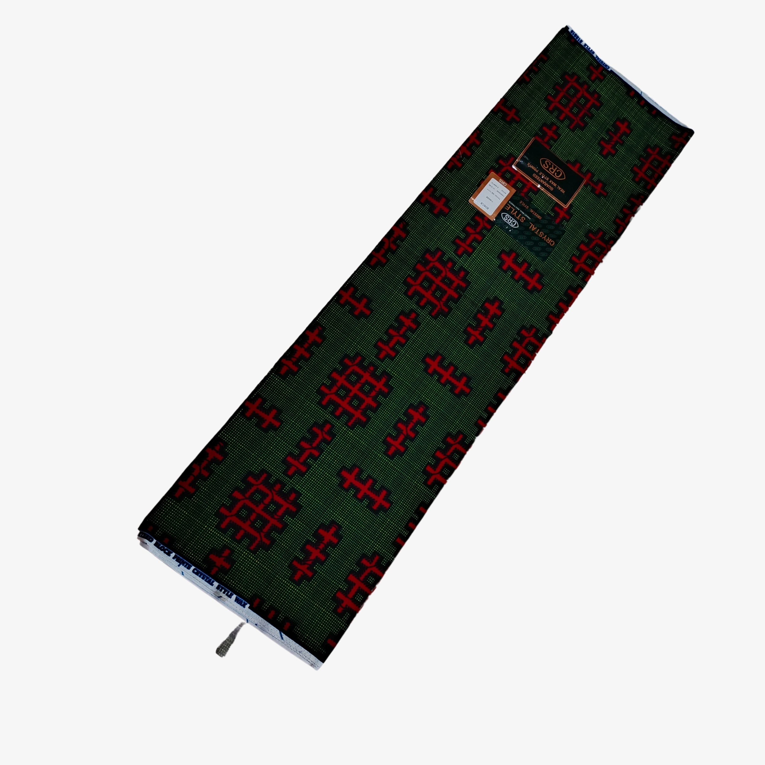 African Wax Print Fabric “Emerald Tribal Matrix” | Coul Fashion