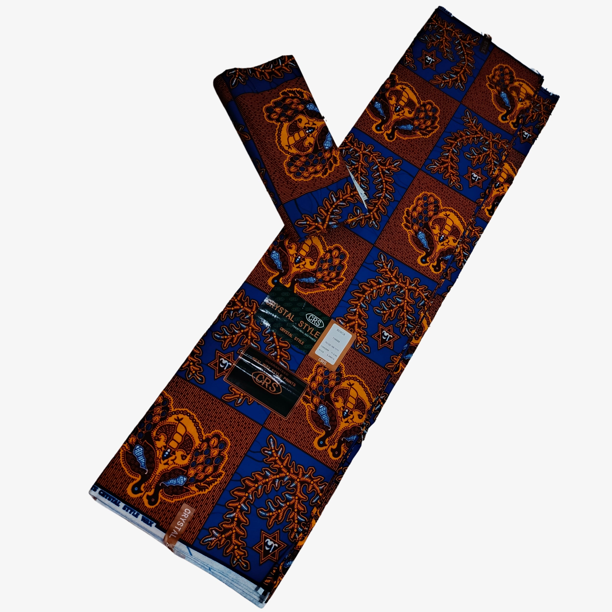 African Wax Print Fabric “Royal Ancestry Grid” | Coul Fashion