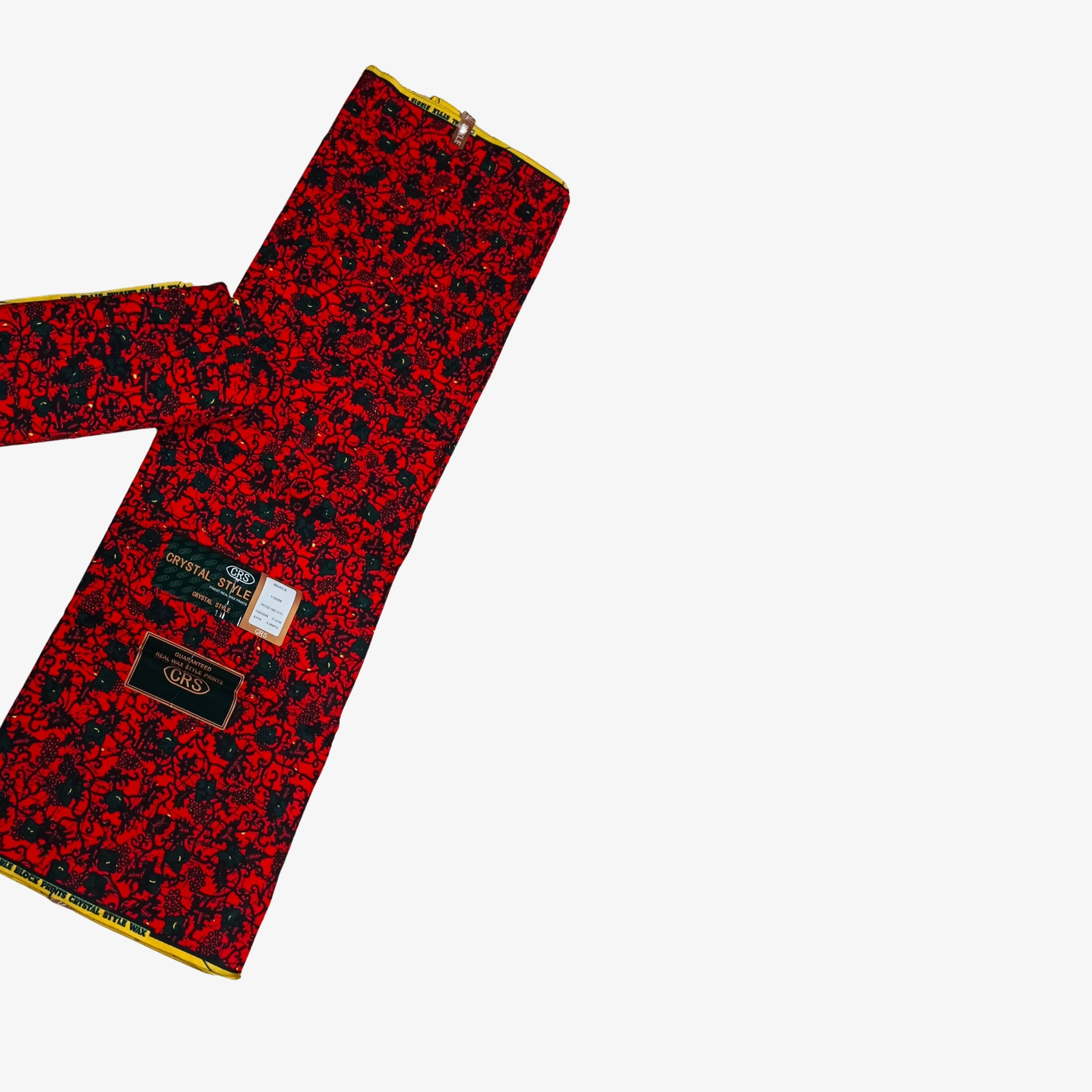 African Wax Print Fabric “Midnight Ember Bloom” | Coul Fashion