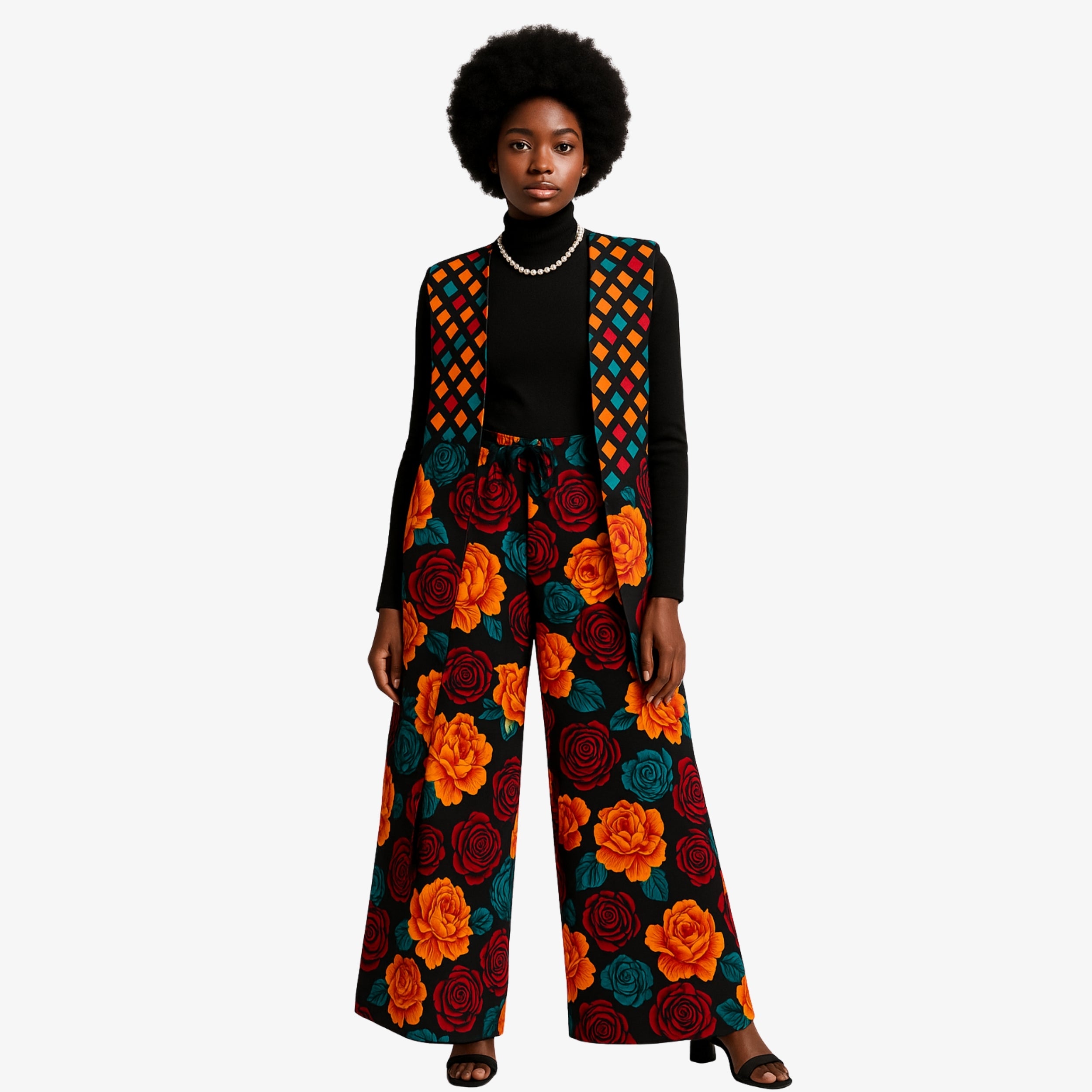 Ankara Wax Kimono Set – Timeless Elegance | Coul Fashion