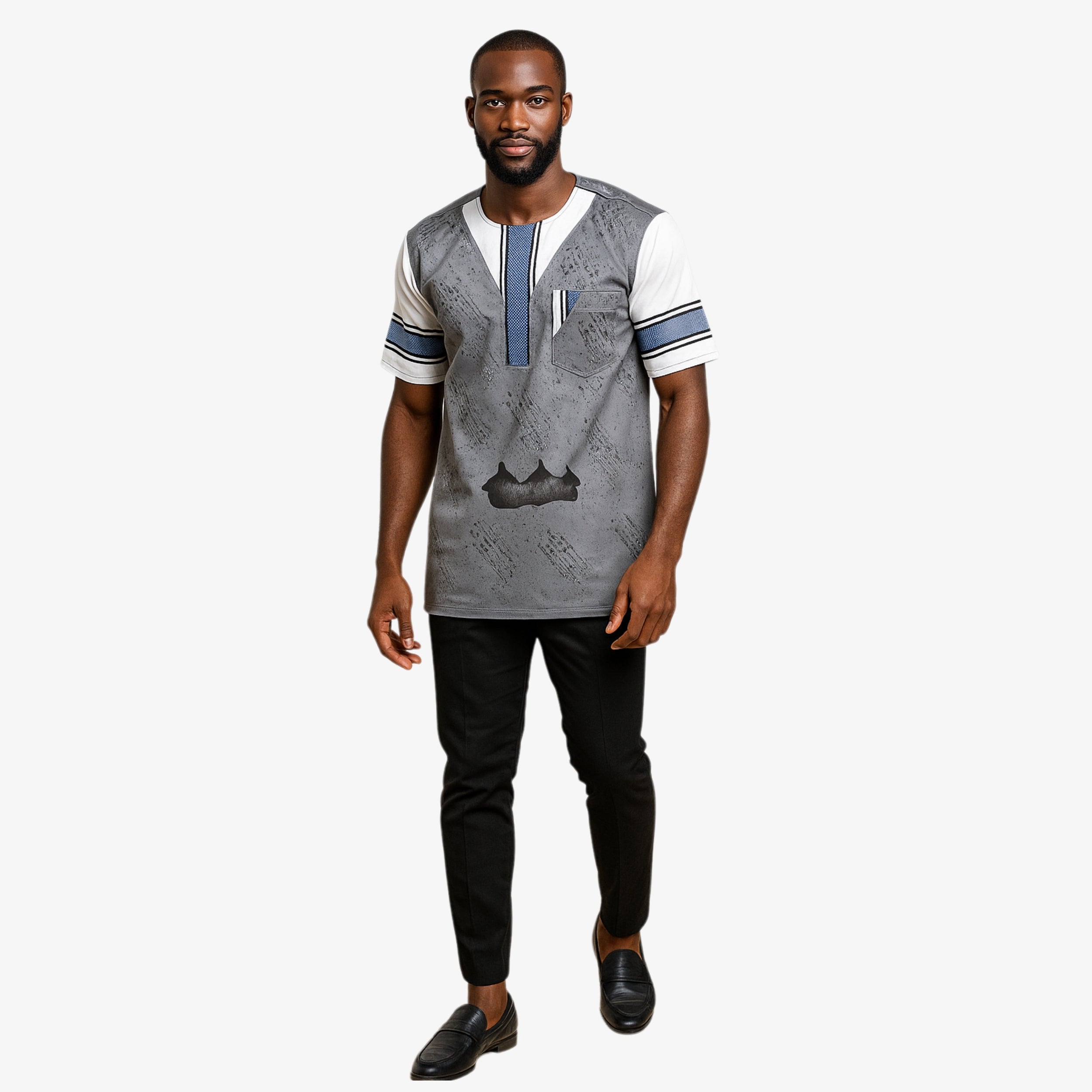 Royal Blue – Essence Modern & Stylish African Shirt | Coul Fashion