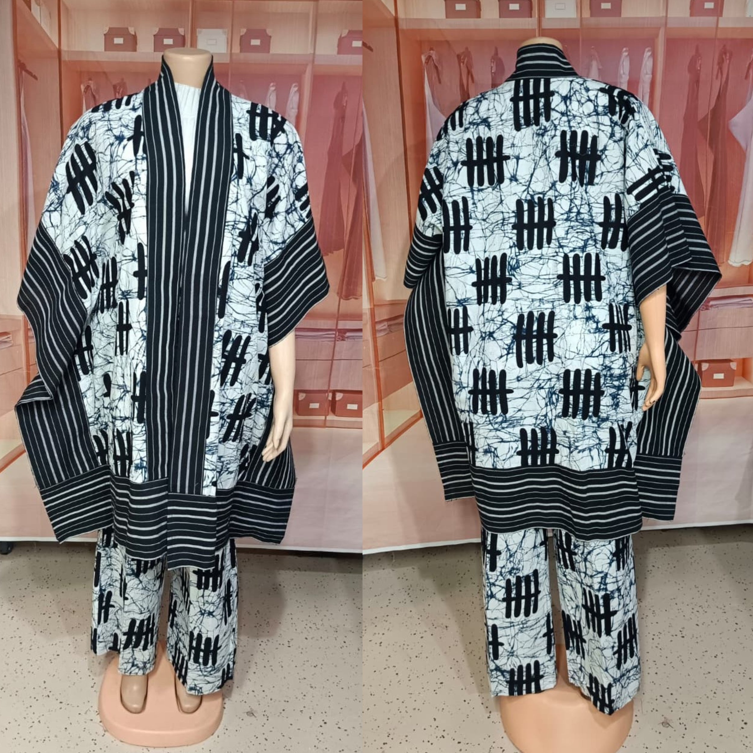 The Monochrome Elegance Kimono – Essence of Elegance | Coul Fashion